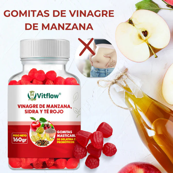 GOMITAS REDUCTORAS DE VINAGRE DE SIDRA DE MANZANA